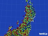 東北地方のアメダス実況(日照時間)(2019年08月11日)
