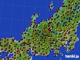 北陸地方のアメダス実況(日照時間)(2019年08月11日)