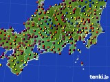 2019年08月11日の東海地方のアメダス(日照時間)