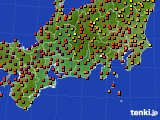 東海地方のアメダス実況(気温)(2019年08月11日)