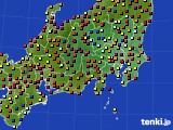 2019年08月12日の関東・甲信地方のアメダス(日照時間)