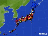 2019年08月12日のアメダス(日照時間)