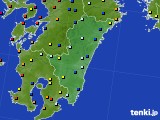 2019年08月12日の宮崎県のアメダス(日照時間)