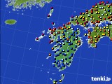 九州地方のアメダス実況(日照時間)(2019年08月13日)