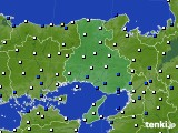 兵庫県のアメダス実況(風向・風速)(2019年08月13日)