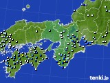 近畿地方のアメダス実況(降水量)(2019年08月14日)