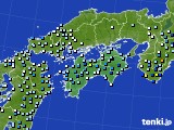 2019年08月14日の四国地方のアメダス(降水量)