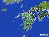 九州地方のアメダス実況(降水量)(2019年08月14日)