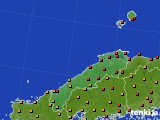 島根県のアメダス実況(気温)(2019年08月14日)