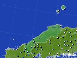 島根県のアメダス実況(降水量)(2019年08月15日)