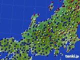 北陸地方のアメダス実況(日照時間)(2019年08月15日)