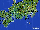 2019年08月15日の東海地方のアメダス(日照時間)