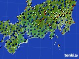 東海地方のアメダス実況(日照時間)(2019年08月15日)