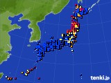 アメダス実況(日照時間)(2019年08月15日)