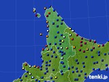 道北のアメダス実況(日照時間)(2019年08月15日)