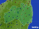 福島県のアメダス実況(日照時間)(2019年08月15日)