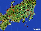 2019年08月15日の関東・甲信地方のアメダス(気温)