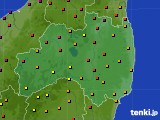福島県のアメダス実況(気温)(2019年08月15日)