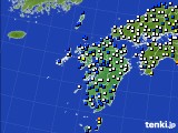 2019年08月15日の九州地方のアメダス(風向・風速)