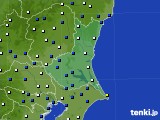 茨城県のアメダス実況(風向・風速)(2019年08月15日)