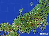 北陸地方のアメダス実況(日照時間)(2019年08月16日)