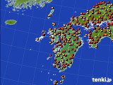 2019年08月16日の九州地方のアメダス(気温)