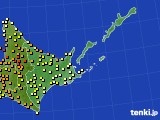 道東のアメダス実況(気温)(2019年08月16日)