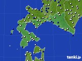 道南のアメダス実況(風向・風速)(2019年08月16日)