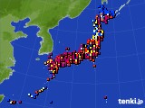 アメダス実況(日照時間)(2019年08月17日)