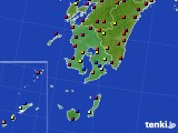 2019年08月17日の鹿児島県のアメダス(日照時間)