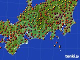 2019年08月17日の東海地方のアメダス(気温)