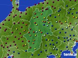 長野県のアメダス実況(日照時間)(2019年08月18日)