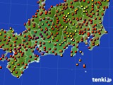 東海地方のアメダス実況(気温)(2019年08月18日)