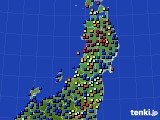 2019年08月19日の東北地方のアメダス(日照時間)