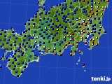 2019年08月19日の東海地方のアメダス(日照時間)