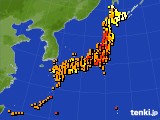 アメダス実況(気温)(2019年08月19日)