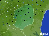 栃木県のアメダス実況(降水量)(2019年08月20日)