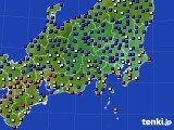 関東・甲信地方のアメダス実況(日照時間)(2019年08月21日)