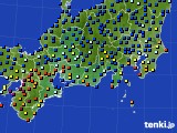 東海地方のアメダス実況(日照時間)(2019年08月21日)