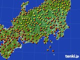 2019年08月21日の関東・甲信地方のアメダス(気温)