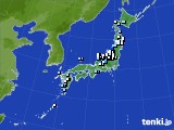 アメダス実況(降水量)(2019年08月22日)