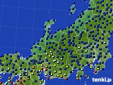 2019年08月22日の北陸地方のアメダス(日照時間)