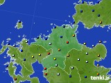 2019年08月22日の福岡県のアメダス(日照時間)