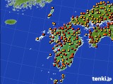 2019年08月22日の九州地方のアメダス(気温)