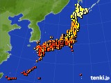 2019年08月22日のアメダス(気温)