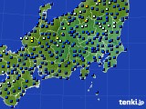 2019年08月23日の関東・甲信地方のアメダス(日照時間)