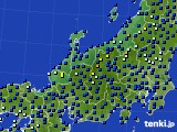 北陸地方のアメダス実況(日照時間)(2019年08月23日)