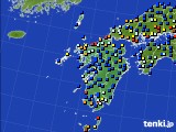 九州地方のアメダス実況(日照時間)(2019年08月23日)