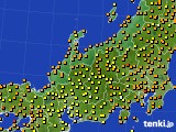 北陸地方のアメダス実況(気温)(2019年08月23日)