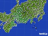 2019年08月23日の東海地方のアメダス(風向・風速)